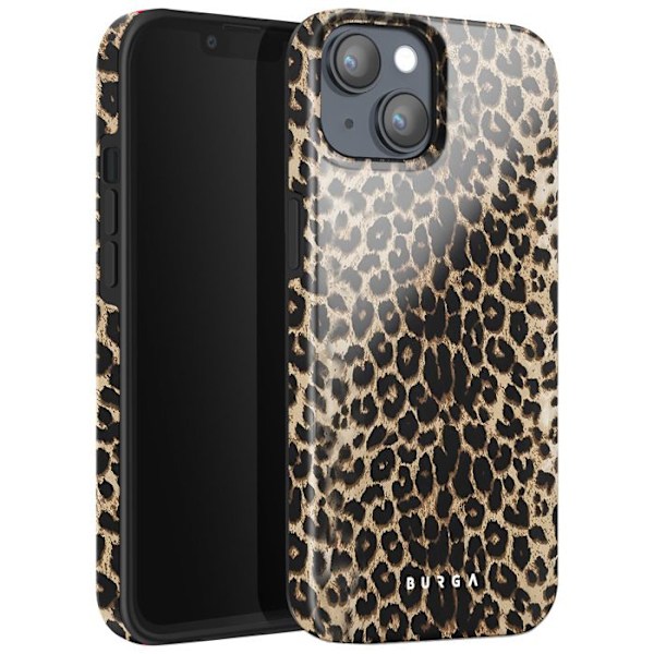 Coque til iPhone 14 Stødabsorberende Leopard Elegant Hævede Kanter