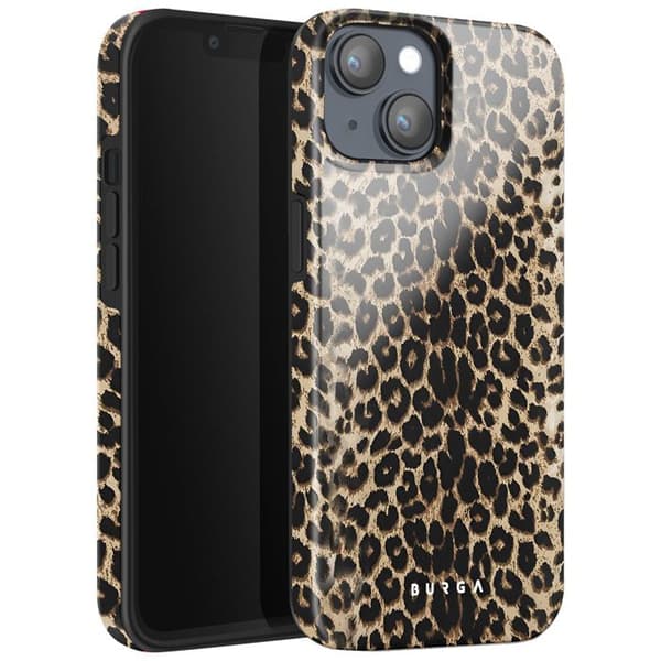 Cover til iPhone 14 - BURGA - Spiller - Stødabsorberende - Elegant - Leopardmønster