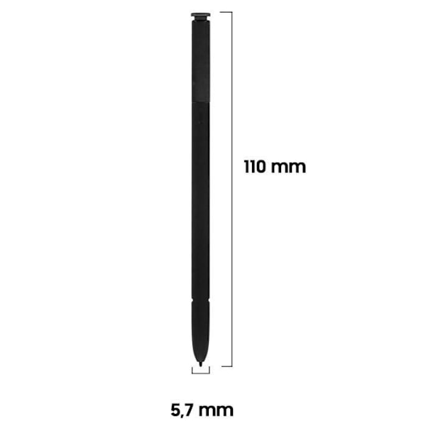 Stylet til berøringsskærm - AVIZAR - Galaxy Note 8 - Fin spids 0.7mm - Skærmbeskyttelse - Sort Svart