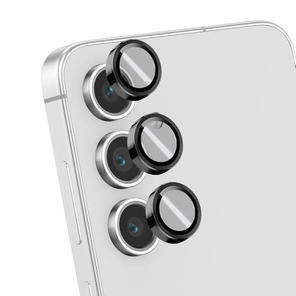 Kamerabeskyttelse til Galaxy S24 FE med Blue Star Applikator Sort / Transparent Svart / Klar