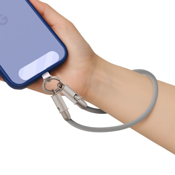 USB-C til Lightning-strømkabel 36W kompakt 30cm LinQ lysegrå Grå