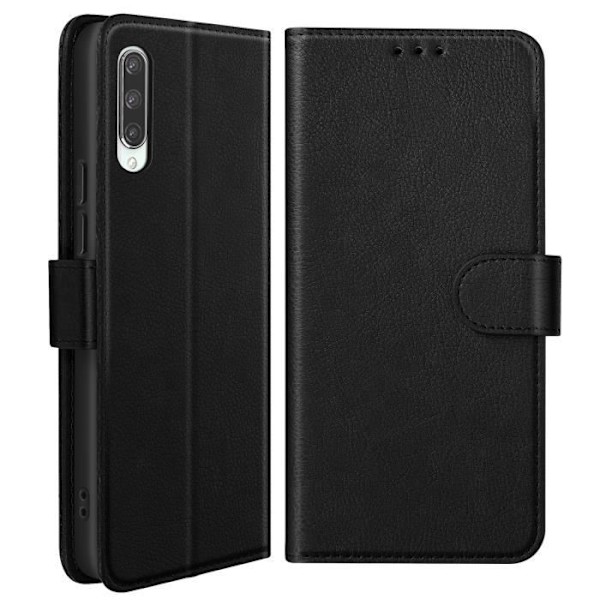 Xiaomi Mi 9 Lite Nahkakotelo, Lompakko ja Videotuki Musta Svart