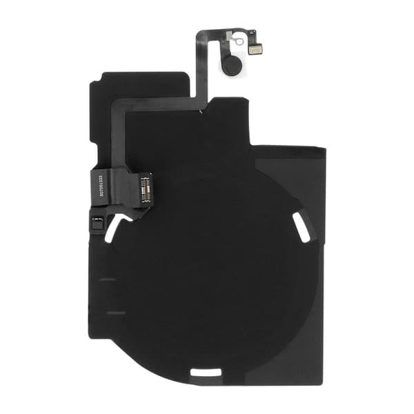 NFC Antenne Nappe til iPhone 17 med Qi Opladningsspole / Sort Flash Kabel / Guld Svart