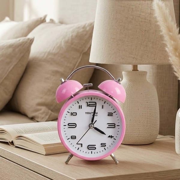 Bordur 12cm til Værelse Rundt Format Dobbelt Klokke Elegant Rosa Ros