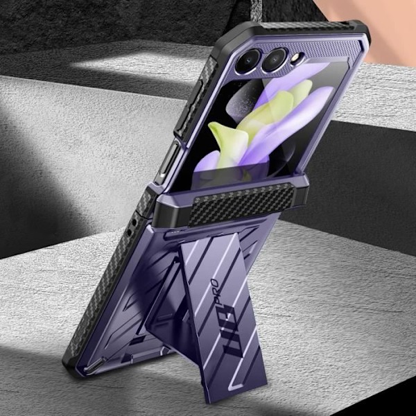 Fodral till Samsung Galaxy Z Flip 5 Multilayer Unicorn Beetle Pro Supcase Purple Lila