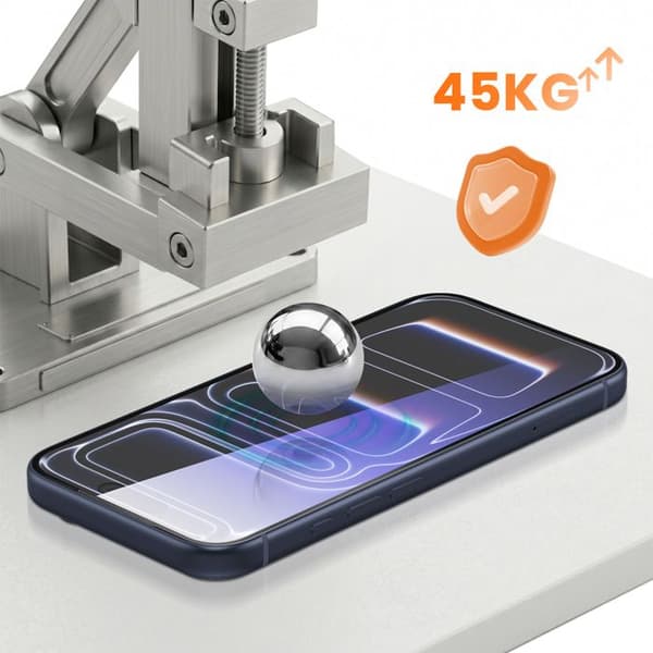 iPhone 17 Pro Max:n 0.40mm Karkaistu Lasisuoja Musta Svart