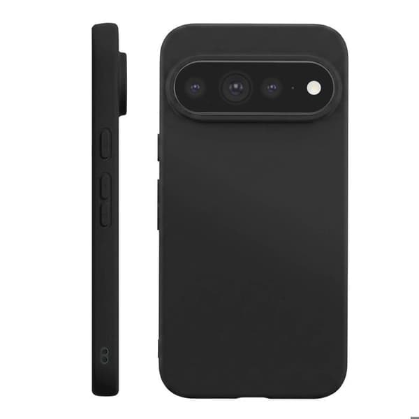 Silicone Cover til Pixel 11, Stødabsorberende, Olieforsinket, Sort Svart