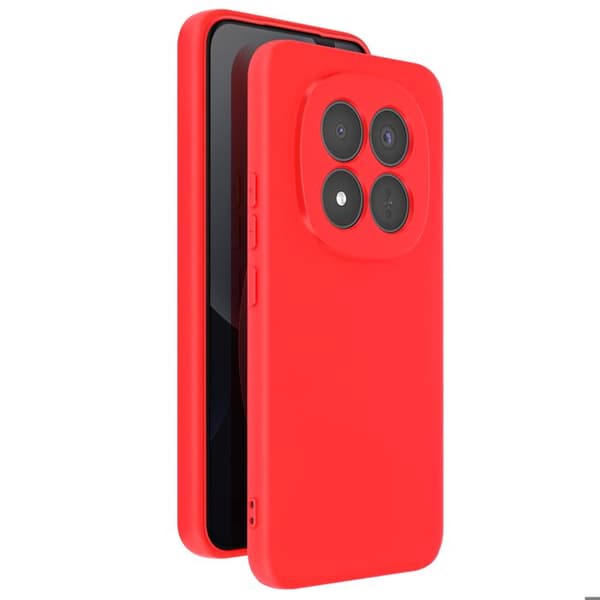 Coque Soft-Touch til Redmi Note 15 Pro Plus 5G i Rød Anti-Skrid Silikone Röd