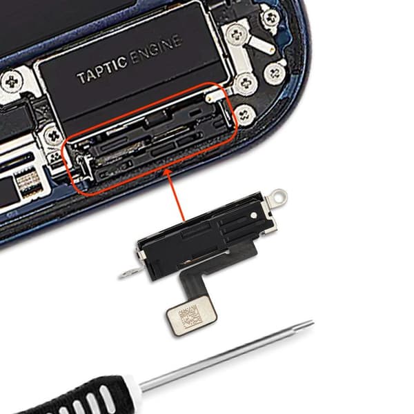 Nappe-mikrofoni iPhone 17 Pro Max -yhteys emolevyyn musta Svart