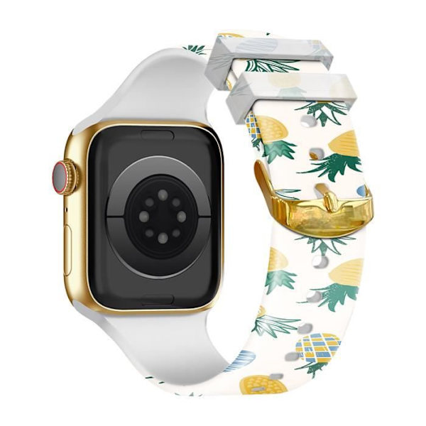 Rem för Apple Watch 41 / 40 / 38 mm silikon med ananasmönster Flerfärgad Flerfärgad