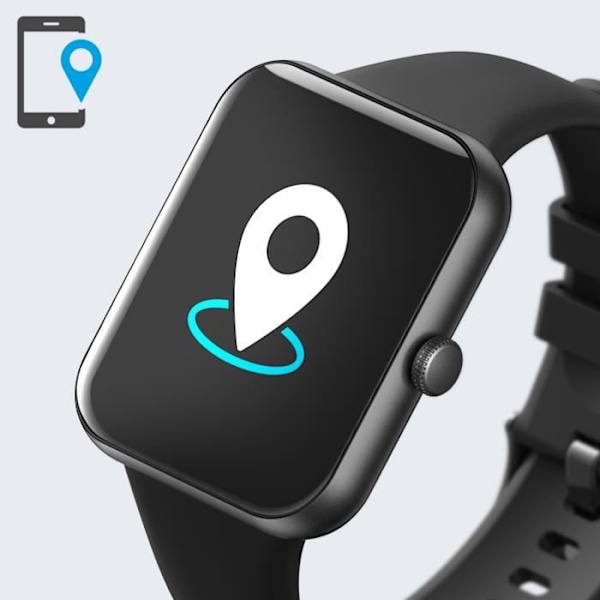 Connected Watch Sport og Sundhedsovervågning Vandtæt IP67 myPhone Watch CL Sort