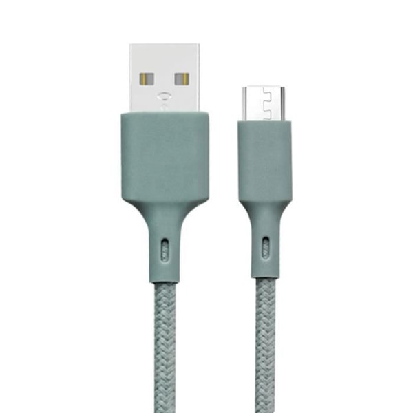 Ekologisk kabel Mikro-USB Intensitet 2,1A 2m Återvinningsbar Bara grön grön