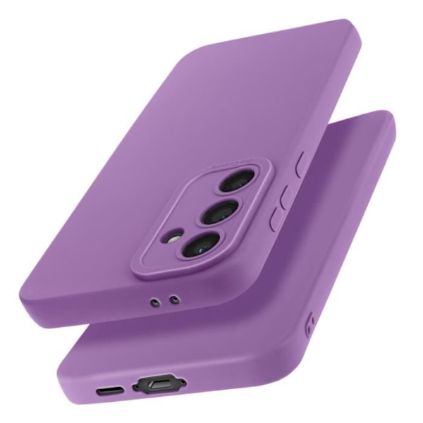 Samsung Galaxy S24 FE Silikonitasku Kamera Suojattu Violetti Lila