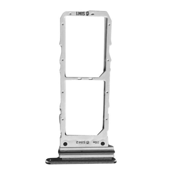 Udskiftning til SIM-kortbakke - Samsung Galaxy Note 10 - Sort - Dual SIM Svart