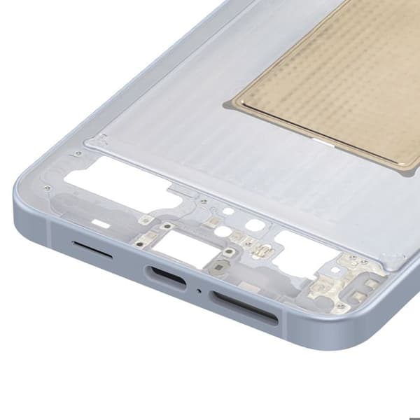 Originalt Centralt Chassis til Galaxy S25 Plus Præcis og Sikker Pasform Samsung Lys Blå Blå