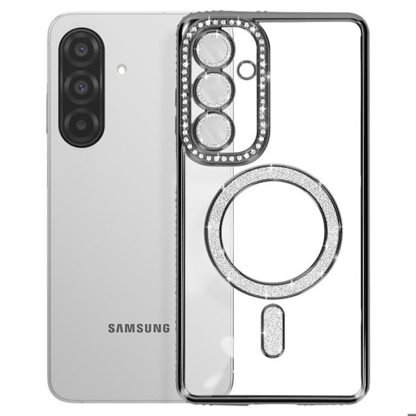 Coque Diamant til Samsung Galaxy A26 MagSafe Kontur Strass Sort Svart
