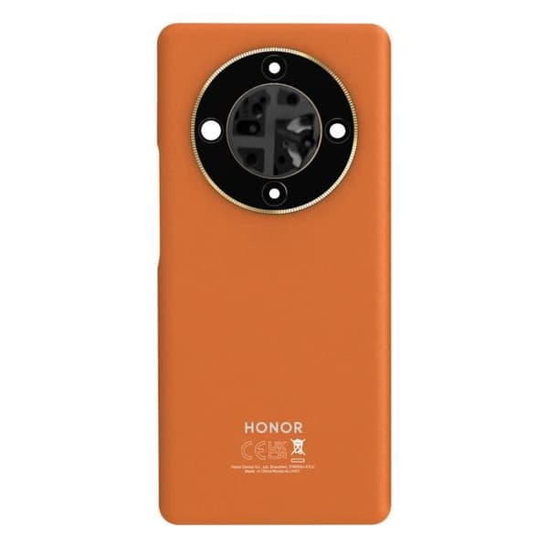 Baksidan - Honor - Magic 6 Lite - Orange - Enkelt byte - Inbyggt lim Orange