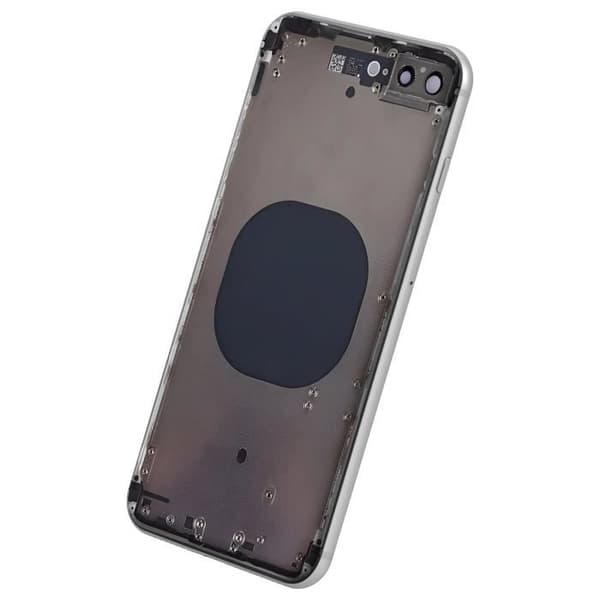 Chassi iPhone 8 Plus - AVIZAR - Grå - Ersättning Baksida - Hög Kvalitet - 90 g Vit