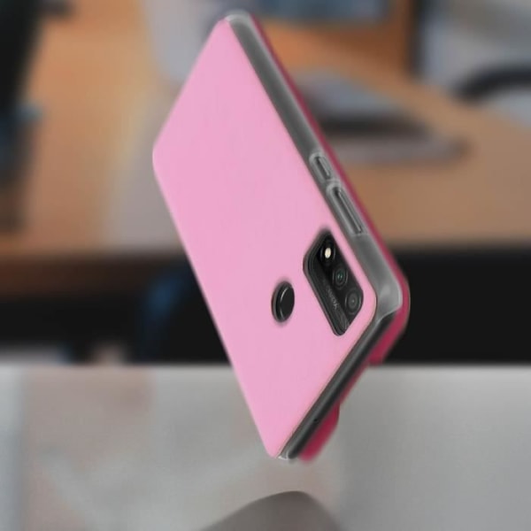 Étui Portefeuille Huawei P smart 2020 - AVIZAR - Rose - Synthétique - Rabat - Lisse Lyserød