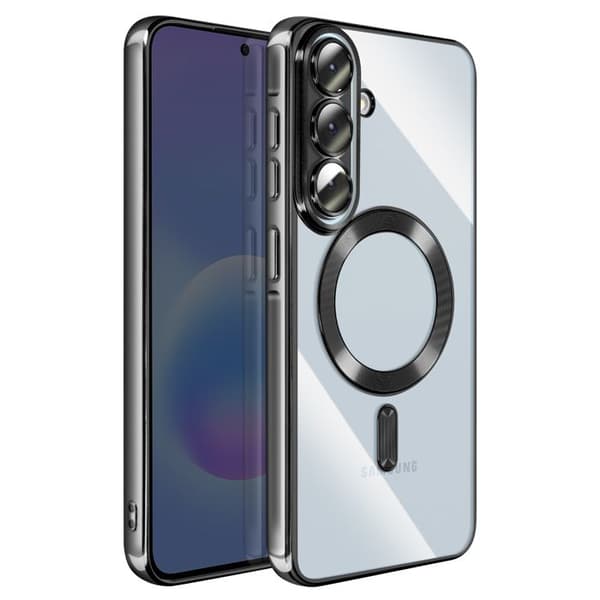 Cover til Galaxy A57 Kompatibel med MagSafe med Sort Kromkant Svart