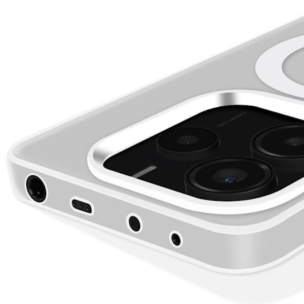 Coque för Xiaomi Redmi Note 14 5G MagSafe Stötsäker Militärkvalitet Vit Vit