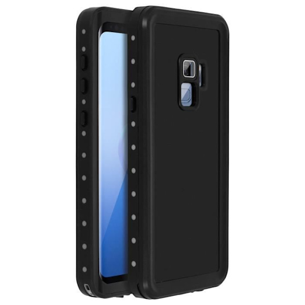 Coque - Rødpeber - Galaxy S9 - Vandtæt 2m - Stødabsorberende beskyttelse - Bi-materialer Svart