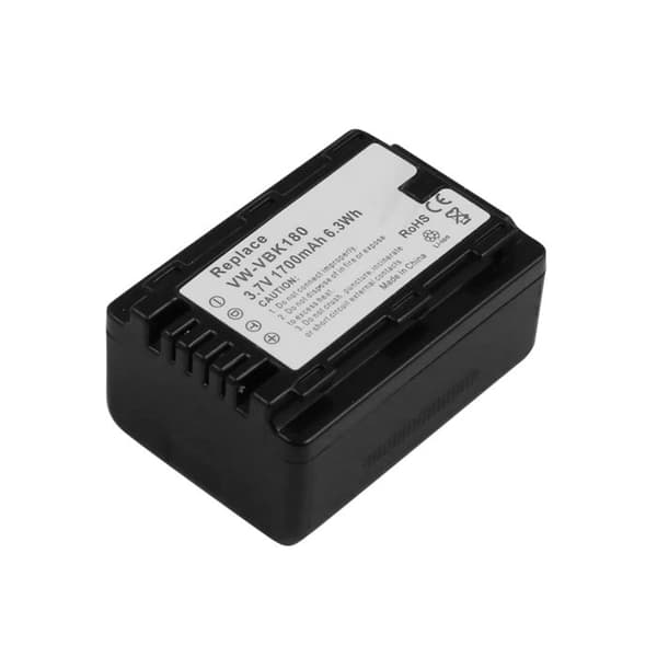 Batteri til Panasonic Camcorder VW-VBK180 Li-ion 3.7V 1700mAh 6.3Wh