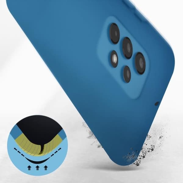 Coque - Samsung - Galaxy A13 4G - Semi-rigid - Soft-touch - Beskyttelse mod stød og ridser Blå