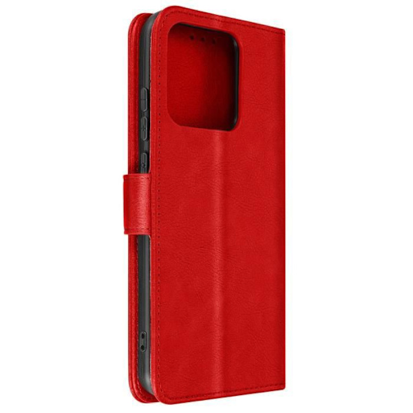 Xiaomi Redmi 10A kotelo - AVIZAR - Lompakon kansi - Punainen - Videotukitoiminto Röd