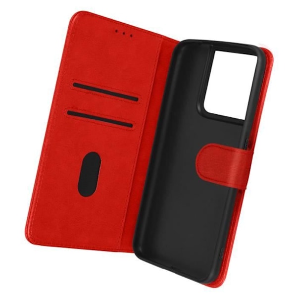 Oppo Reno 8 5G Fodral - AVIZAR - Plånboksfodral - Röd Röd