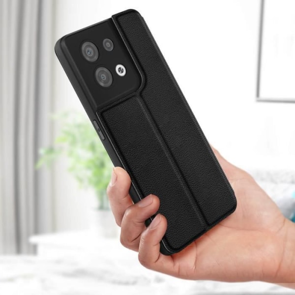 Oppo Reno 8 5G Case Flip Card Holder Video Support 100% Kierrätettävä Myway Black