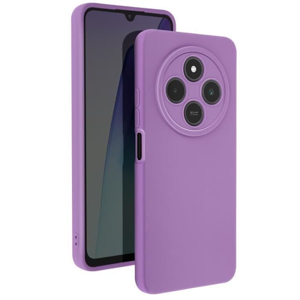 Fodral för Xiaomi Redmi 14C Silikon Mat Block Kamera Skyddad Lila Lila