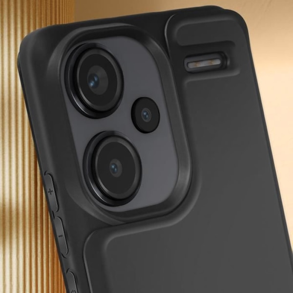 Cover til Xiaomi Redmi Note 13 Pro Plus tynd og let kortholder Lavet til Xiaomi Black Svart