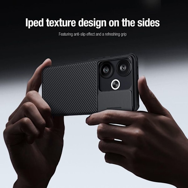 Cover til Xiaomi Poco F6 - Nillkin CamShield Pro - Sort svart