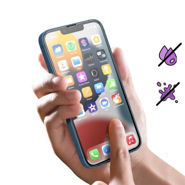 Lasi kestävää iPhone 13 Mini Elinikäinen takuu Force Glass Kirkas Vit