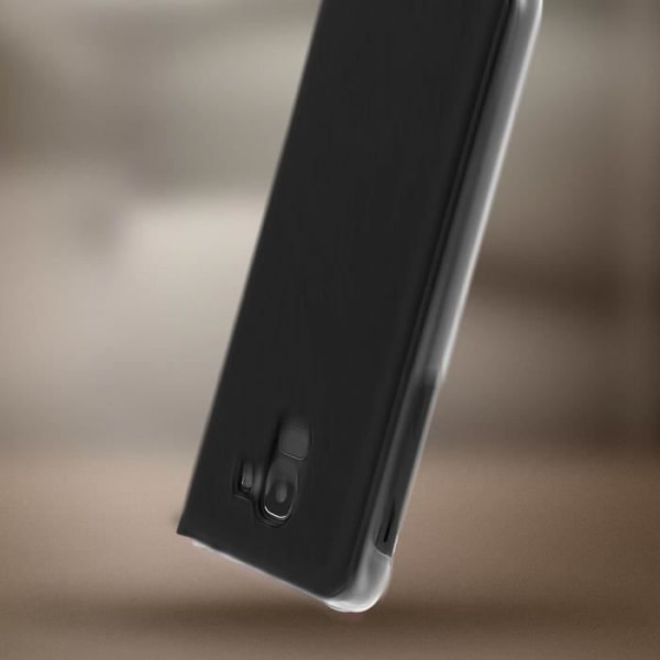 Cover - AVIZAR - Galaxy J6 - Ultratyndt - Økolæder - Fuld beskyttelse svart