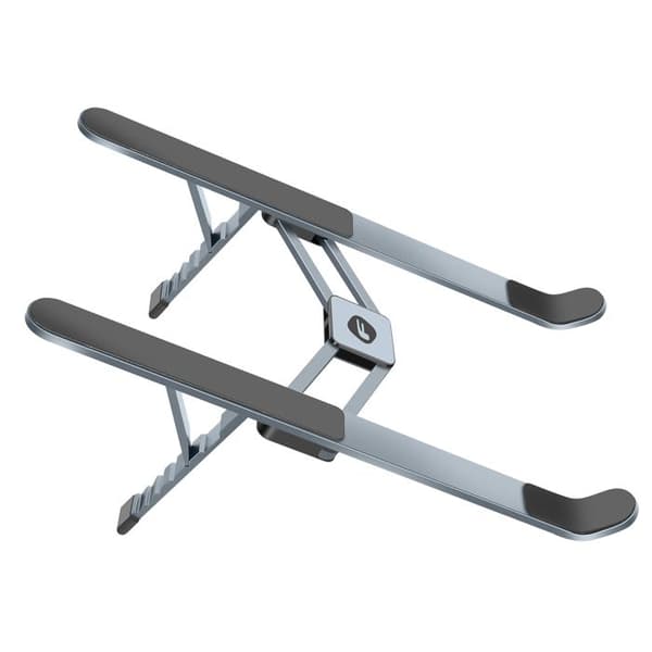 Supportbureau til MacBook / bærbar PC Model F-Grip Fold Stand H Sammenfoldelig Forcell Grå