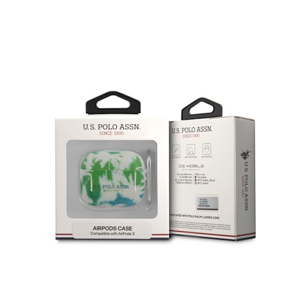 Coque til Airpods 3 - Beskyttelse i hård silikone U.S Polo - Grøn