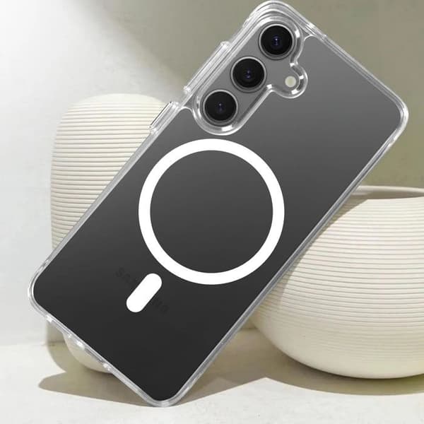 MagSafe-cover til Samsung Galaxy S24 / S25 Stød- og ridsebeskyttelse - Transparent Transparent