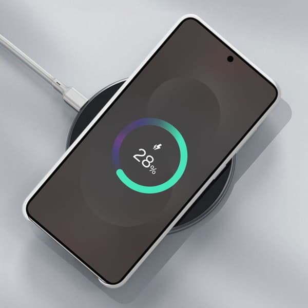 Coque til Samsung Galaxy S25 Edge Læder Kindsuit Original Samsung Lys Grå
