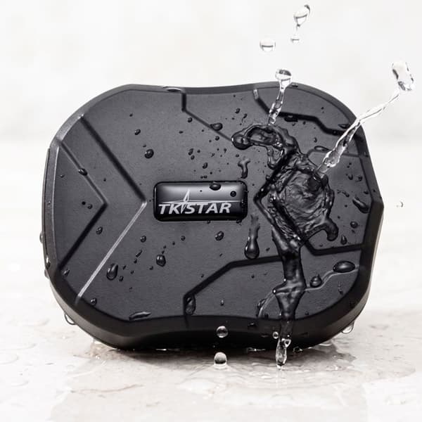 GPS-tracker til køretøjer og bil tyverialarm 4G magnetisk TKSTAR sort