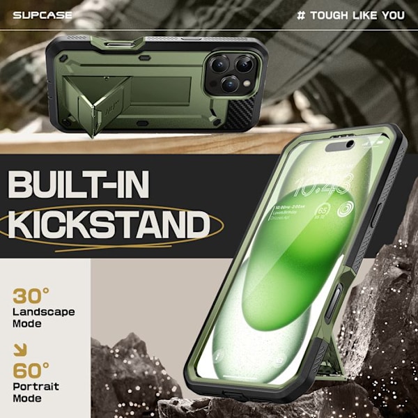 Etui til iPhone 16 Pro - Supcase Unicorn Beetle Pro - Guldan Guldan