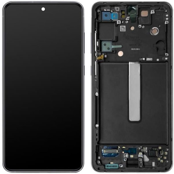 LCD-skærm - Samsung - Galaxy S21 FE - Original - Sort - Trykfølsom glas svart