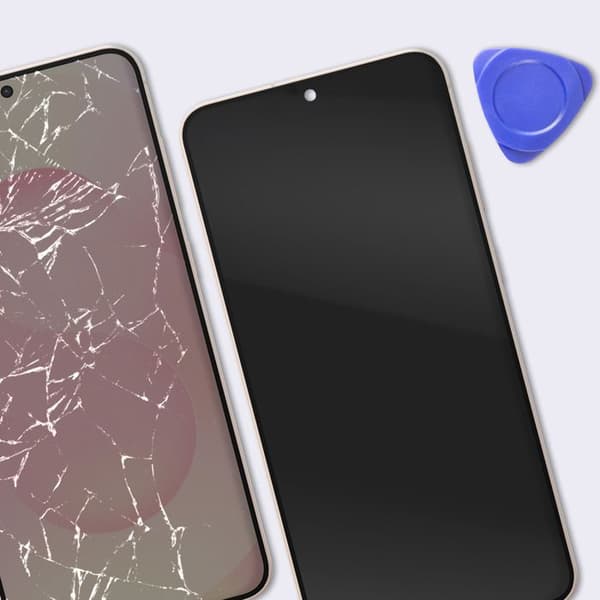 Soft OLED Erstatningsskærm til Galaxy S25 Plus med Champagne Rose Chassis Ros