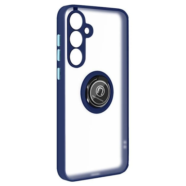Taske til Samsung Galaxy A55 - AVIZAR - Metal Ring Stand Function - Midnight Blue Blå