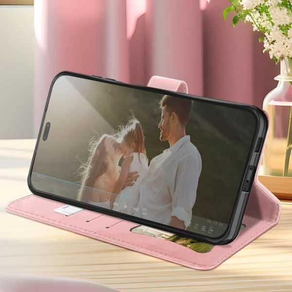 Mandala Kukat Kotelo - AVIZAR - Honor 200 Lite - Lompakko Kahvallinen Tuki - Vaaleanpunainen Rosa