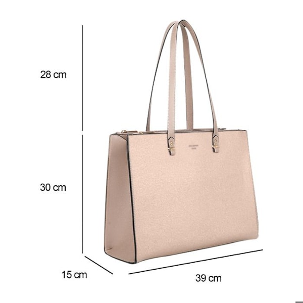 Tote Bag i Syntetisk Læder til Kvinder Gallantry Taupe Beige