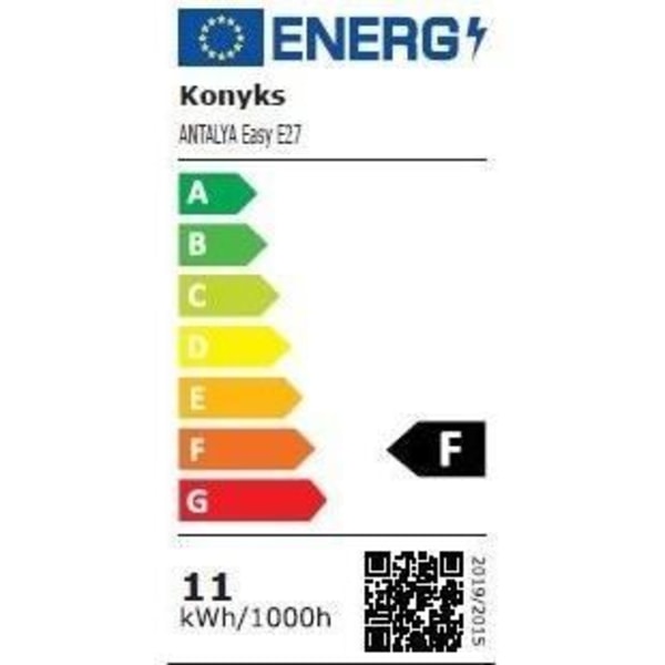 2 LED-lampor - KONYKS - Antalya Easy E27 Dual Pack - Wifi + Bt - 11 W - Färger + Vit - Alexa / Google Home kompatibel