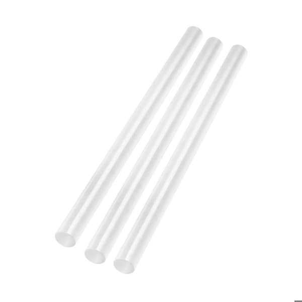 3-pack av limstift för varm lim 11x180mm vit Vit