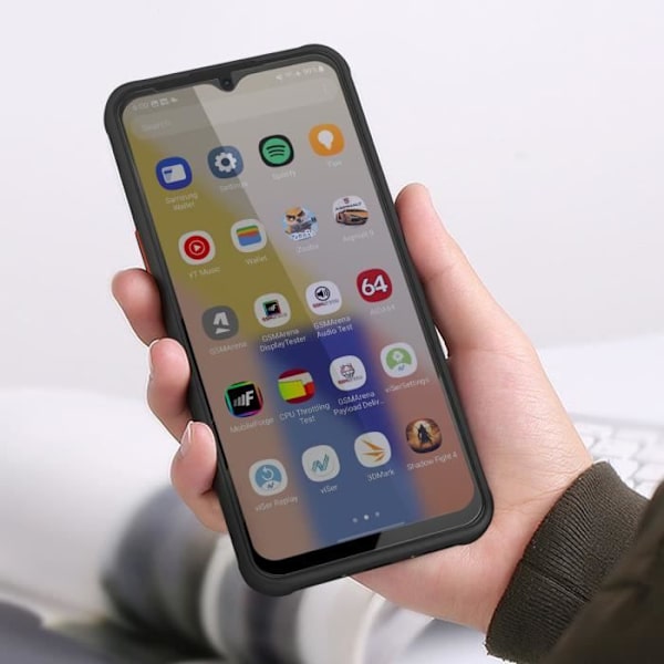 Hærdet Glas - AKASHI - Samsung Xcover 7 - Hårdhed 9H - Kradsikker - Total Dækning Svart